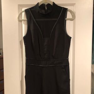 Black Jumpsuit with mesh cutouts